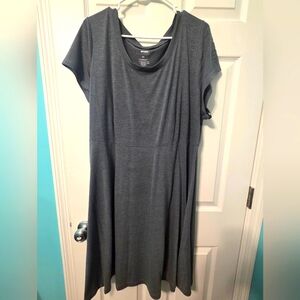Gray Short Sleeve Dress